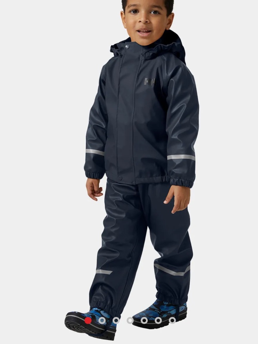 Helly Hansen Kids’ Bergen Fleece-Lined Rain Set  two piece size 6